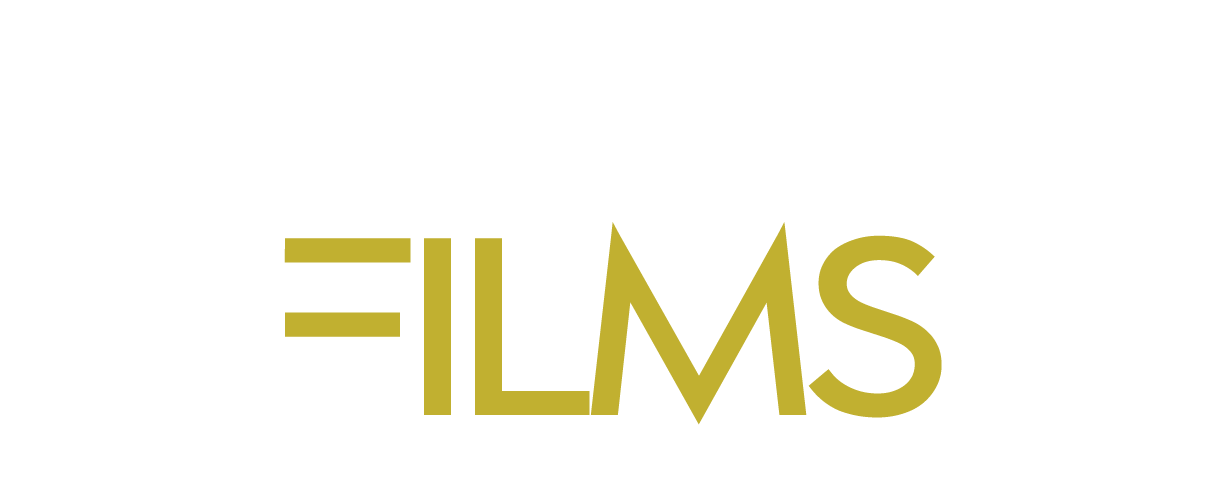Brompton Films Logo White Gold